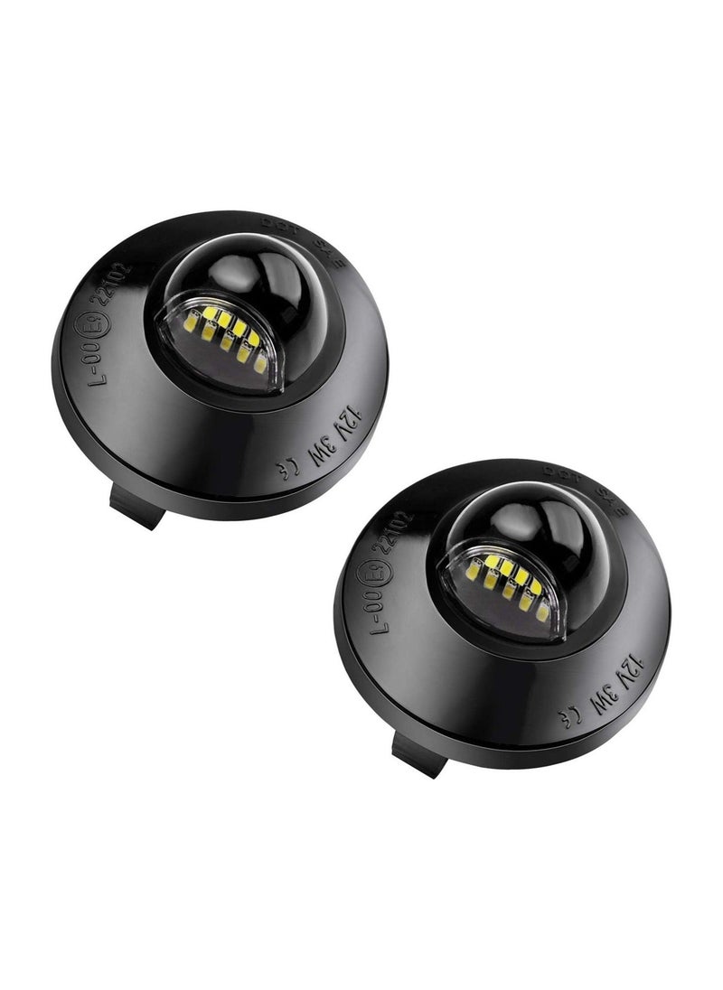 Loquat License Plate Light, Tag Lamp Assembly Replacement For Ford F-150 F-250 F-350 F-450 F-550 Superduty Ranger Pickup Truck Explorer Bronco Excursion Expedition, 2Pcs - Image 1
