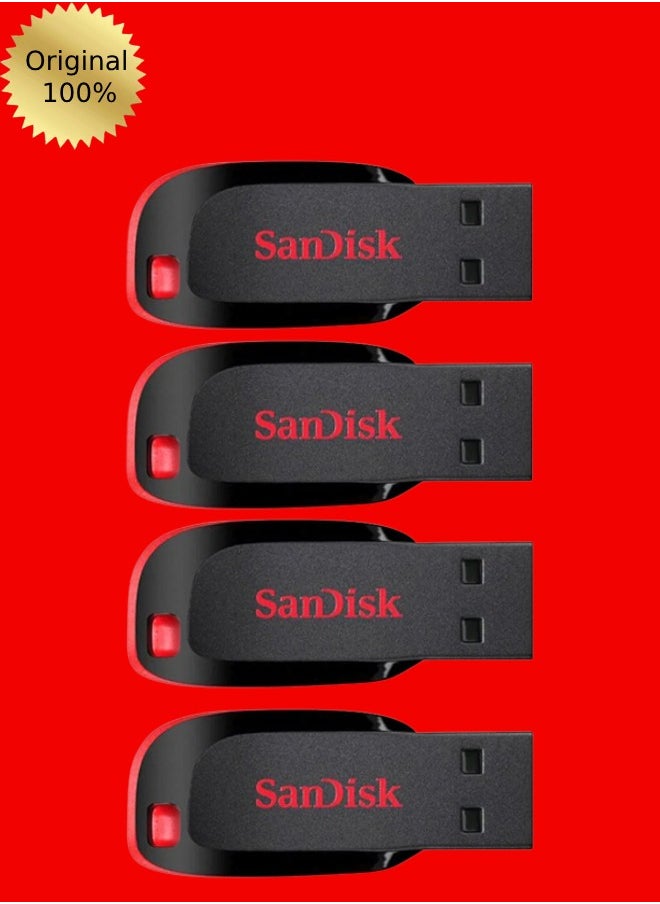 Sandisk 4 Pieces 16GB Cruzer Blade Usb Flash USB2.0  - Image 1