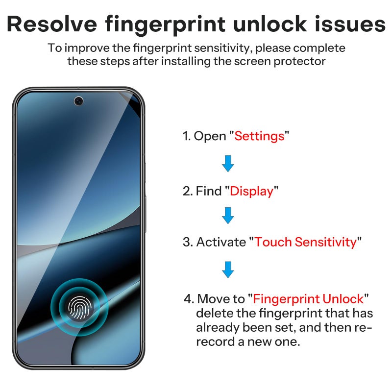 OMOTON 3+2 Pack for Google Pixel 10 Pro XL Screen Protector 6.8 Inch 2025, 3 Tempered Glass Film and 2 Camera Lens Protector, Bubble-free, Easy Installation, Not for Pixel 10 Pro/ 10 - Image 3