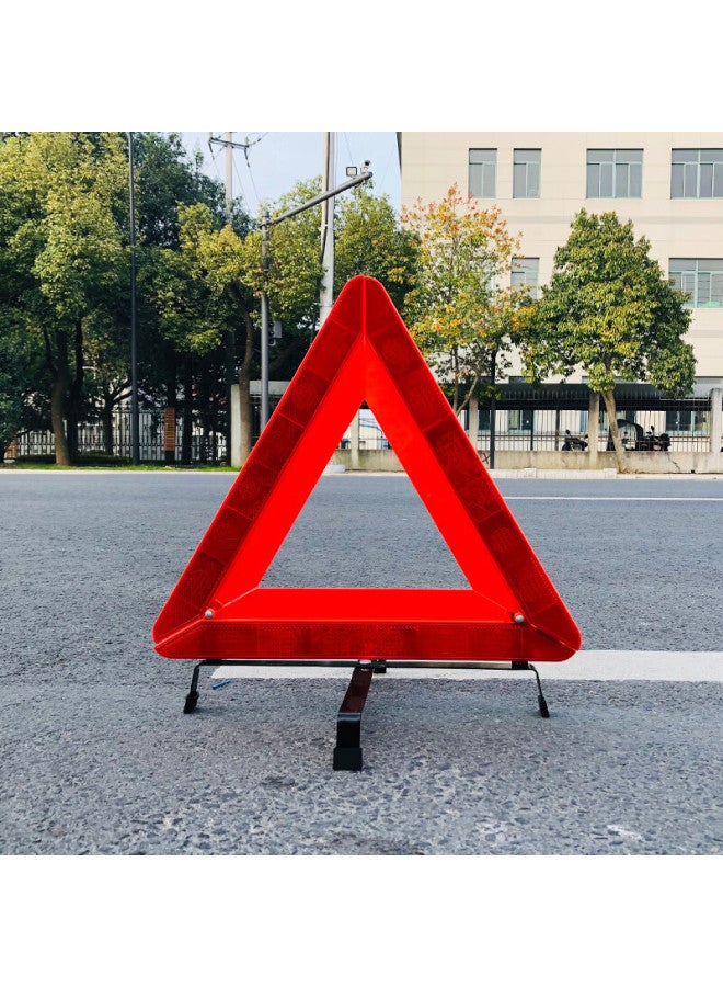 Ct Car Warning Triangle, National Standard Reflective Tripod For Vehicles, Foldable Reflective Triangle, Upgraded Versio - Image 2
