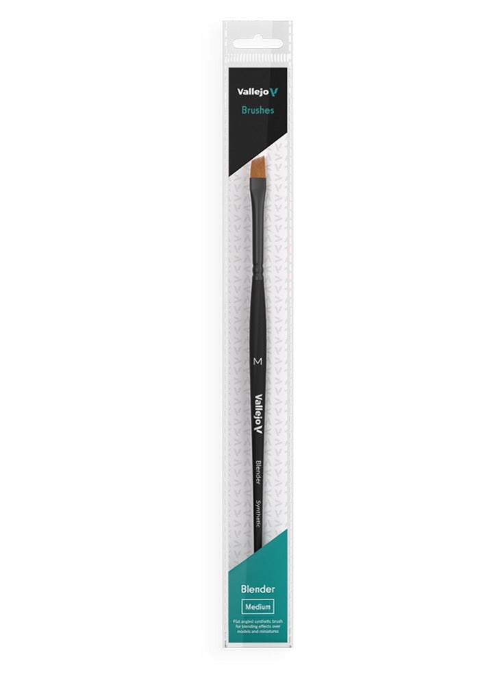 B05002 VALLEJO Flat Angled Synthetic Brush Medium