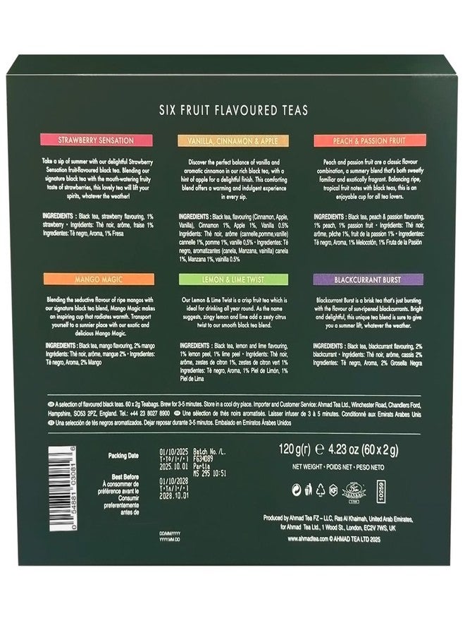 Ahmad Tea - Ramadan Gift Box, 60 Teabags, Fruitytea Assorted Black and Green Tea Selection (Fruity) - Image 5