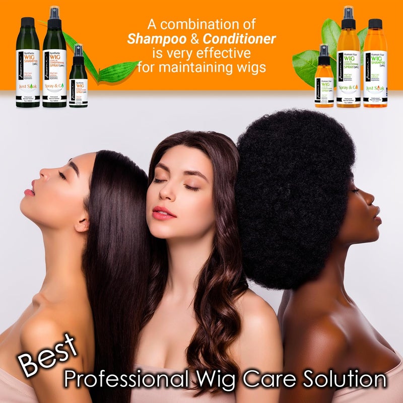 Awesome Human Hair Wig Shampoo, pH5, Wig Care Solution, Adds Body & Volume, Promotes Silkiness and Shine, Detangle Wig & Easy Combing, Provides Freshness Feeling (7 fl oz) - Image 5