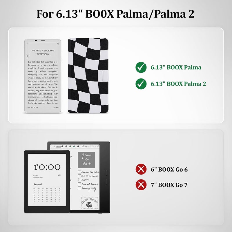 Vane Oak 2in1 Case for Onyx BOOX Palma 2 / Palma, Magnetic Detachable Folio Flip Cover, Slim PU Leather Case with Auto Wake/Sleep - Image 2