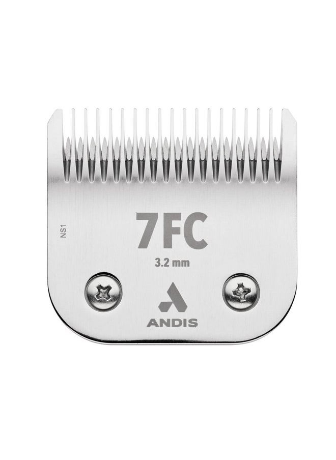andis - Andis 72600 UltraEdge Detachable Dog Clipper Blade - Constructed of Carbonized Steel, Specialized Hardening Process for Long Cutting Life - 1/8-Inch-Long Hair Cutting - Size-7FC, Chrome - Image 1