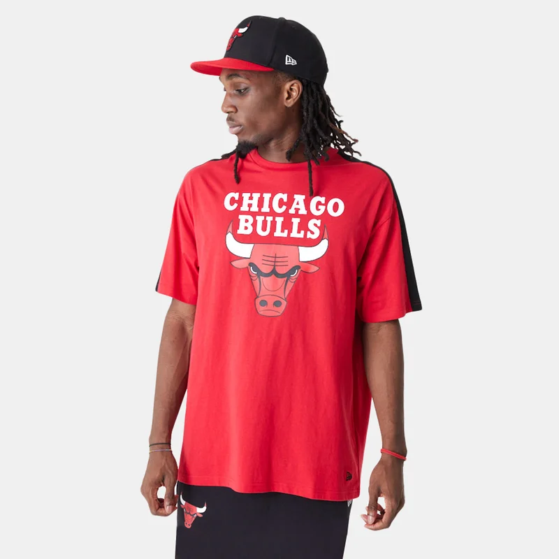 NEW ERA Men's Chicago Bulls NBA Colour-Block T-Shirt