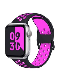 NIBEMINENT Replacement Band For Apple Watch 38/40mm Black/Pink  - Image 1