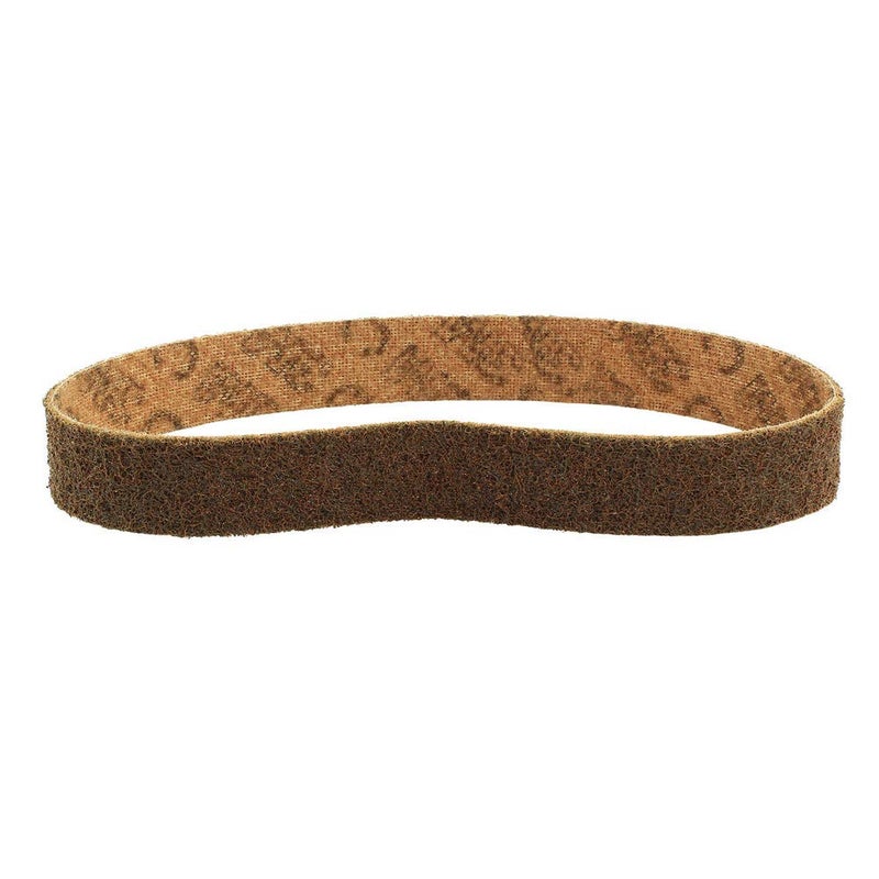 CS Unitec 38531 Pipe-MAX Coarse (Brown) Abrasive Surface Conditioning Fleece Belts for Pipe, Curved Surfaces and Handrails (Pack of 4)