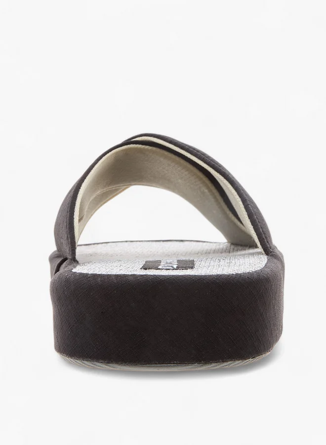 DUCHINI Men's Cross Strap Bedroom Slippers
