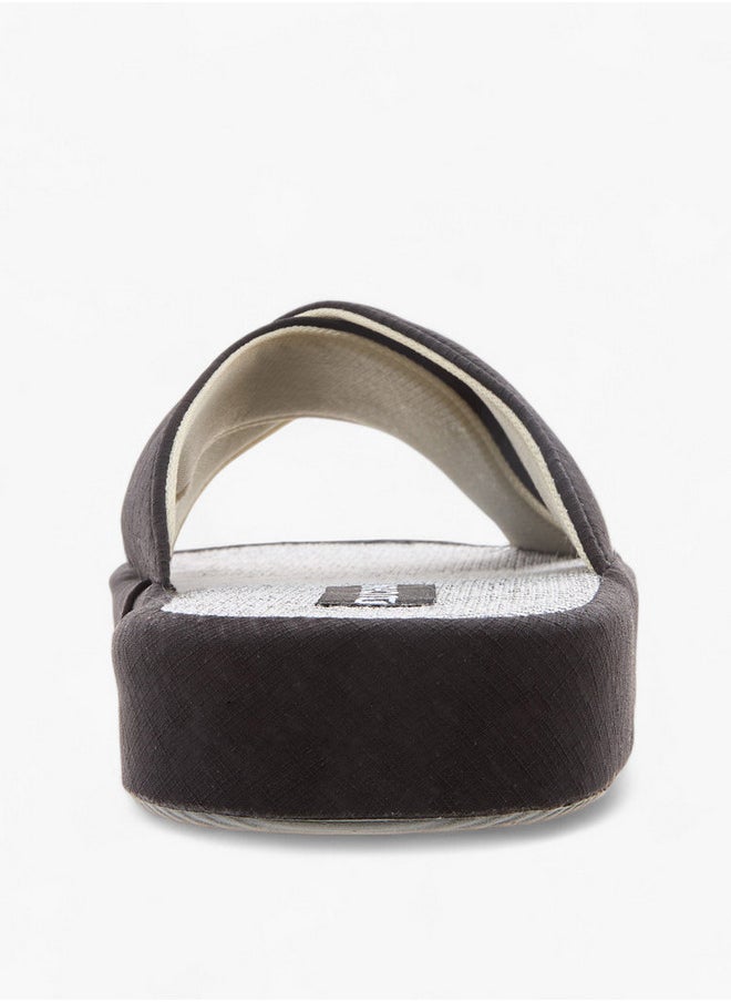 DUCHINI Men's Cross Strap Bedroom Slippers  - Image 4