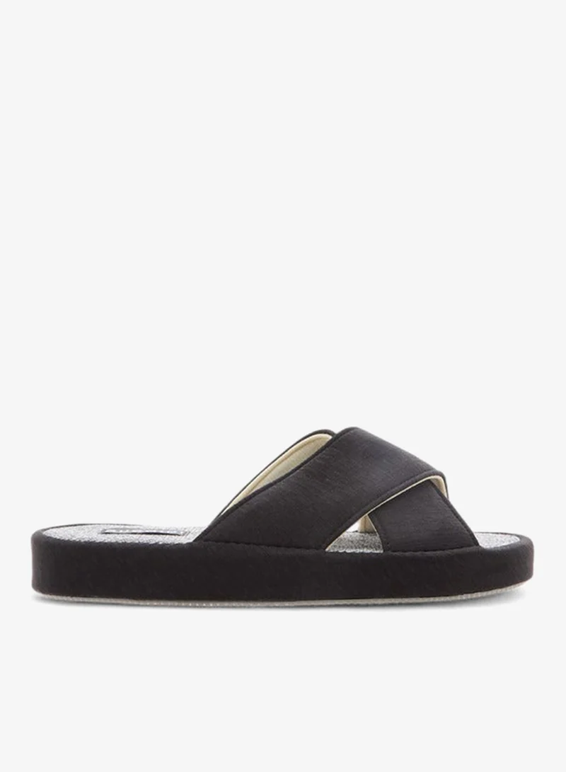 DUCHINI Men's Cross Strap Bedroom Slippers