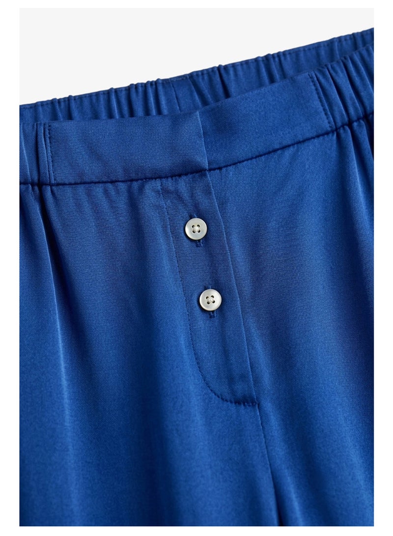 Carina Contrast-Button Satin Set - Image 4