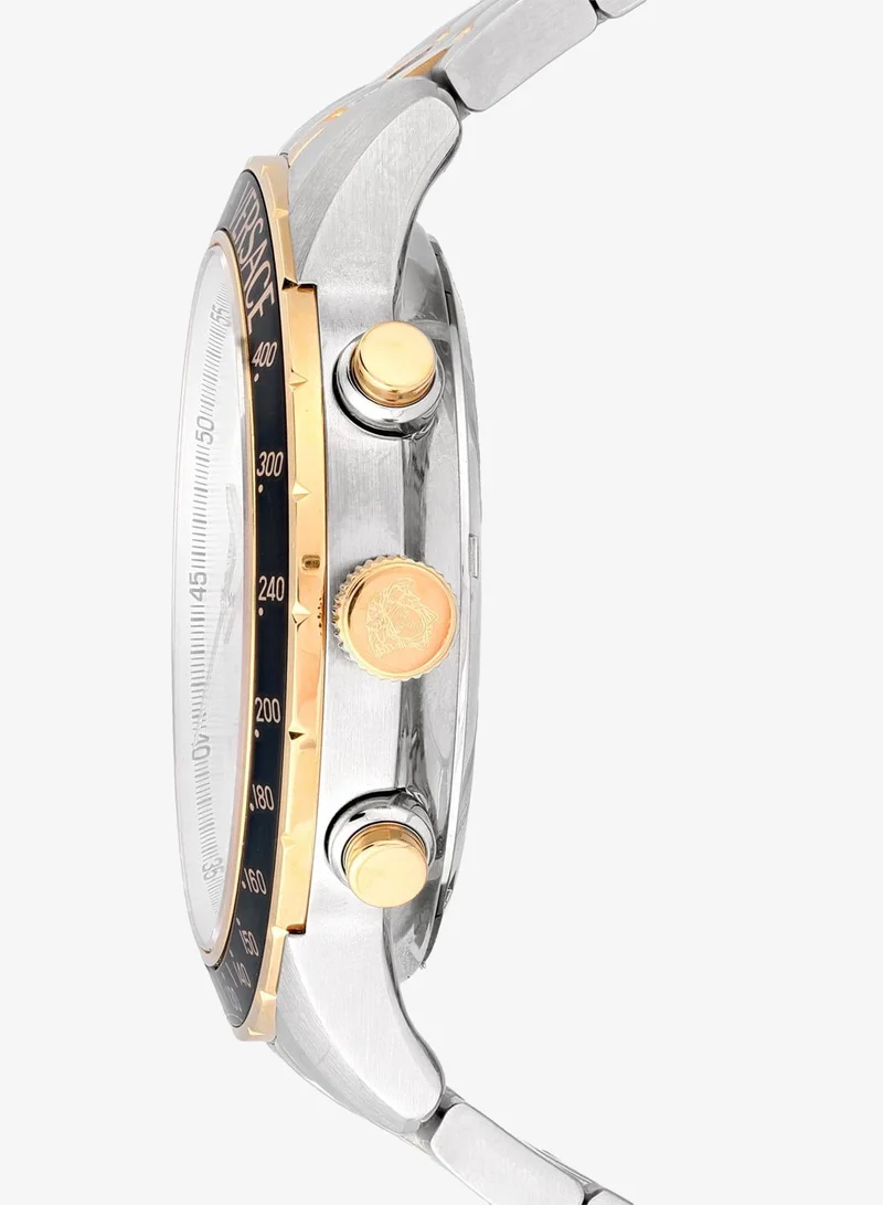 Versace  Sport Chrono Quartz Silver Dial  Watch for Men | Best Price UAE