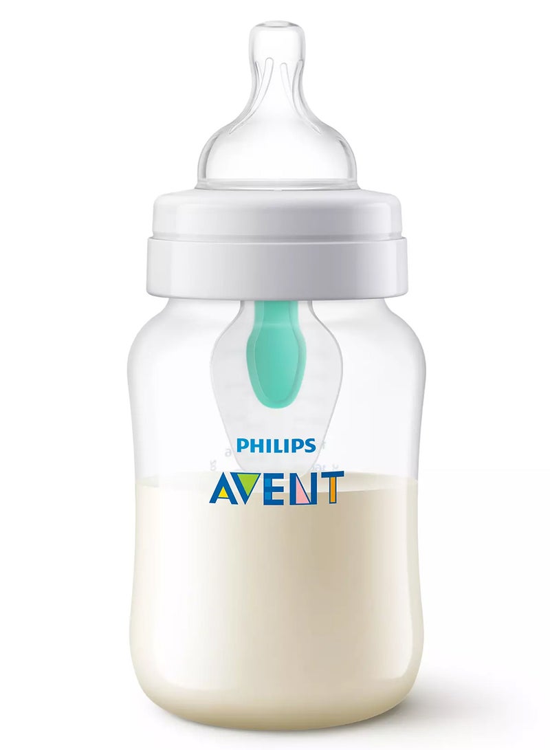 Philips Avent Anti-Colic Baby Feeding Bottle With AirFree Vent For 1M+, 260 ml - Clear - Image 3