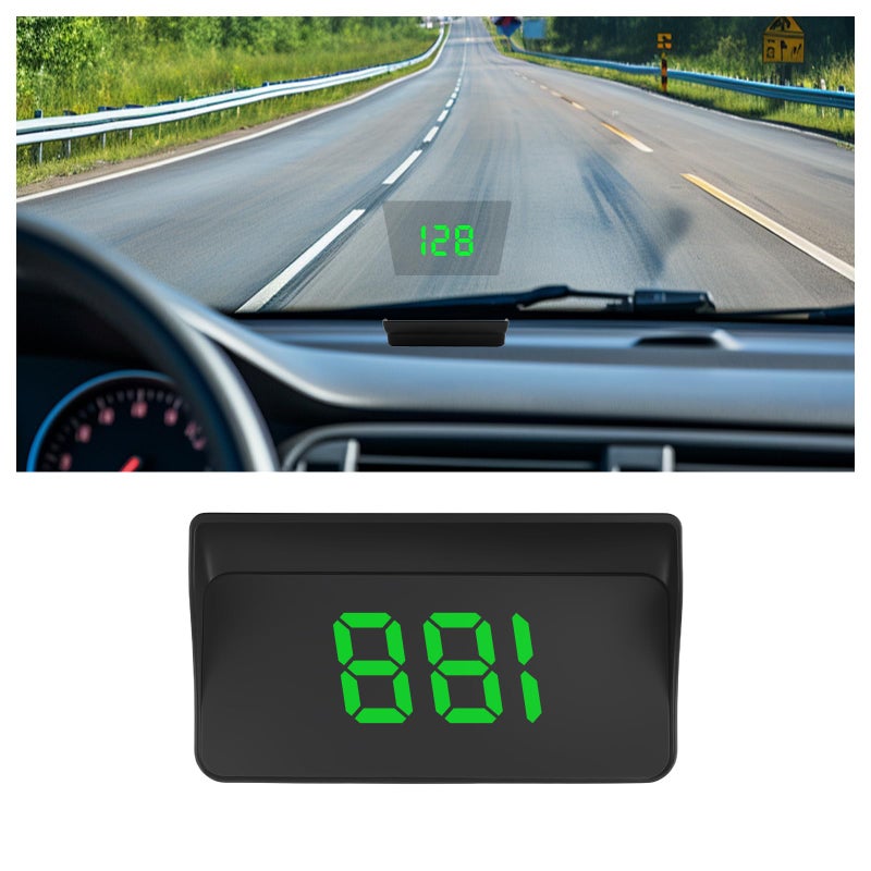 VKQTS GPS Heads up Display for Cars with HD Large Font,USB Plug & Play Digital Speedometer for Car with Adjustable Brightness,Universal Car HUD Head up Display for Speed Displays - Image 1