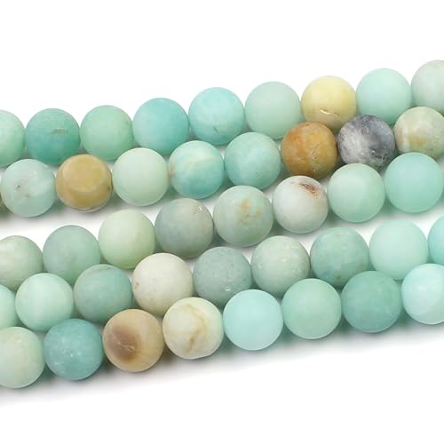 MJDCB Natural Matte Amazonite Round Loose Beads for Jewelry Making DIY Bracelet Necklace (4mm) - Image 4