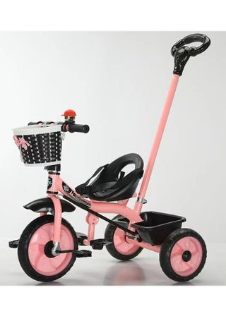 3-in-1 Toddler Tricycle with Push Handle and Storage – 75x58x88cm – For Kids 2 to 5 Years – Pink - pzsku/ZEE2EF14F5A513B1FF221Z/45/_/1715971615/80e0535b-59e0-445b-b884-df157d744ad8