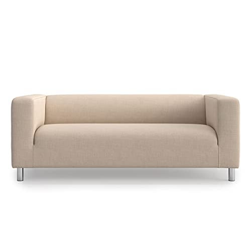 TLYESD Klippan Cover Replacement for IKEA Klippan Loveseat Cover,Klippan Couch Cover,Klippan Sofa Cover Only!(Light Khaki) - Image 1