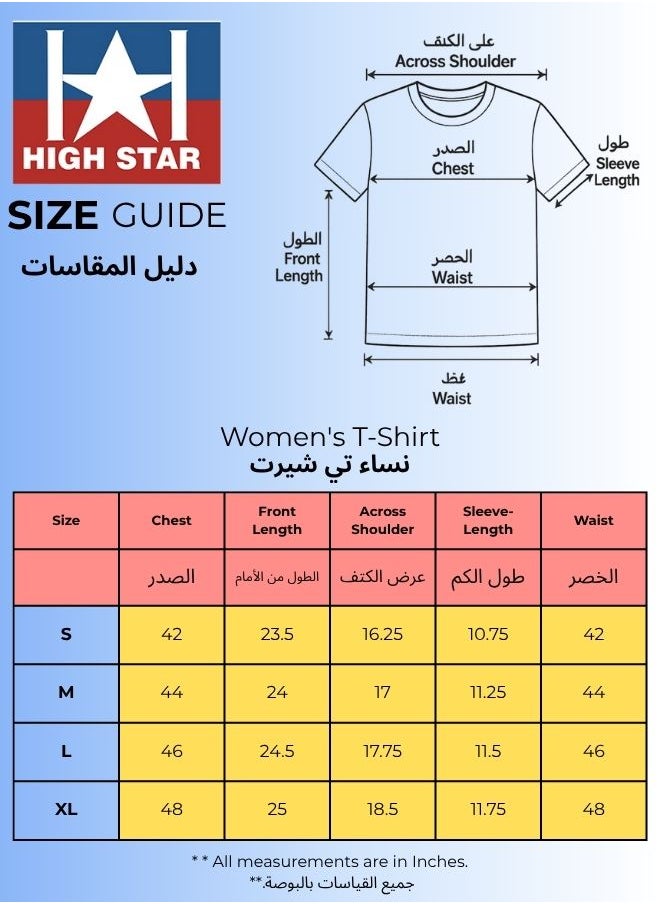 HIGH STAR Women's Off-White 100% Cotton Embroidered Oversized T-Shirt  - Image 4