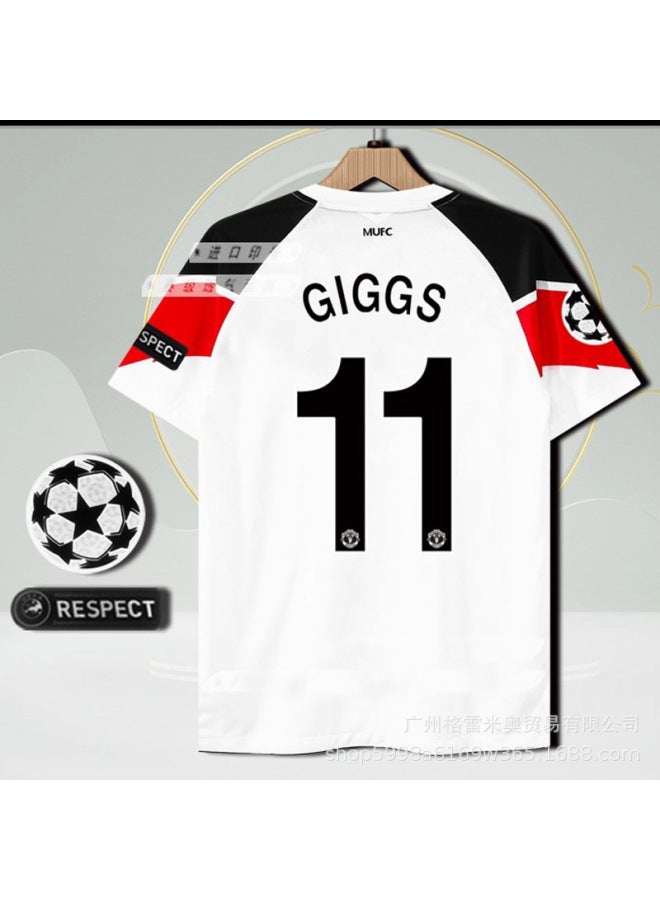 10-11 No. 11 Star Of Red Devils Away Game Plus Premier League Short Sleeve Football Jersey - Image 1