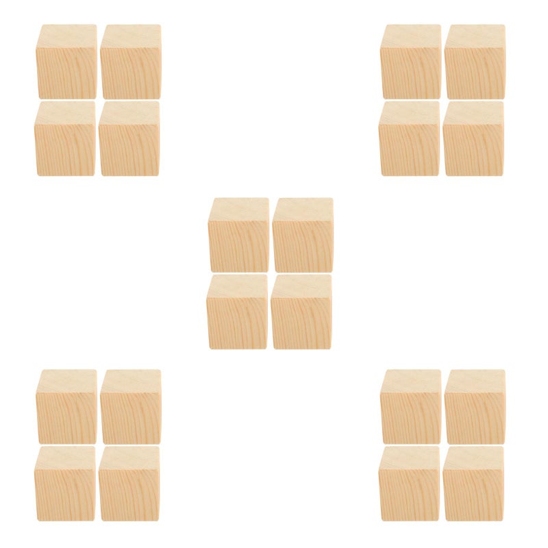 20 Pcs Household Furniture Risers Bed Pads Furniture Risers Wood Blocks Chair Table Lifters - Image 5