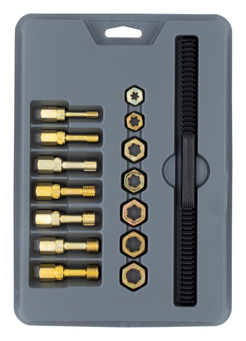 Lang Tools 2584 15Piece Metric Thread Restorer Set Black  Gray