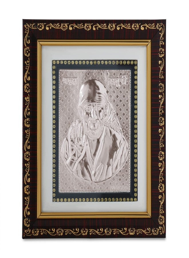 Osasbazaar Pure Silver Shirdi Sai Baba Photo Frame - 99% Purity Certified - Image 1