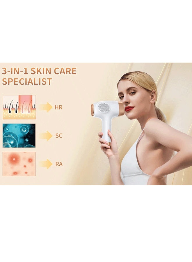 Reelyo Laser Hair Removal 999900 Flashes 3 in 1 Epilator Permanent Painless Whole Body Treament at Home IPL Hair Remover For Men Women - Image 2