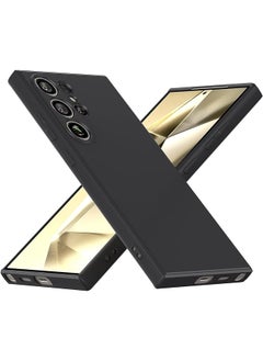 Haidue For Samsung Galaxy S23 Ultra Case Soft Slim Tpu Silicone Back Shock Absorption Skin Friendly And Anti Scratch 360°Full Body Protection Case Cover For Galaxy S23 Ultra Case Black Black  - Image 1