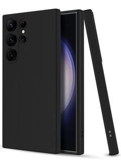 Haidue For Samsung Galaxy S23 Ultra Case Soft Slim Tpu Silicone Back Shock Absorption Skin Friendly And Anti Scratch 360°Full Body Protection Case Cover For Galaxy S23 Ultra Case Black Black  - Image 3
