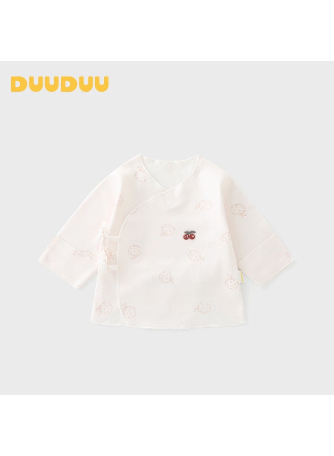 Duuduu Newborn Baby Sleeveless Shirt Cotton Four Seasons 0-3 Months Infant Top Full Moon Outfit Size 52 - Image 1
