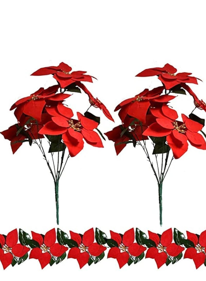 2 bouquets for Christmas flower decoration