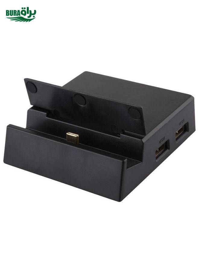 BURAQ V105 USB-C / Type-C to USB 2.0 x 3 + USB-C / Type-C + HDMI + Audio Port + SD / TF Card Reader Multi-function Phone Stand HUB Docking Station  - Image 2