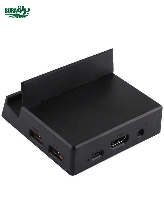 BURAQ V105 USB-C / Type-C to USB 2.0 x 3 + USB-C / Type-C + HDMI + Audio Port + SD / TF Card Reader Multi-function Phone Stand HUB Docking Station  - Image 3