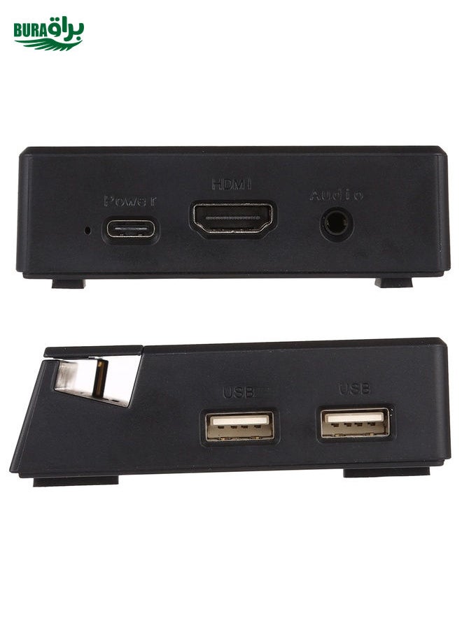 BURAQ V105 USB-C / Type-C to USB 2.0 x 3 + USB-C / Type-C + HDMI + Audio Port + SD / TF Card Reader Multi-function Phone Stand HUB Docking Station  - Image 4