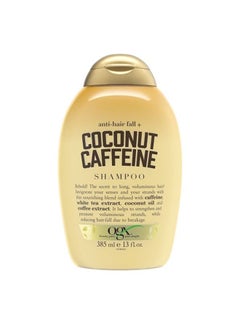 Anti-Hair Fall + Coconut Caffeine Strengthening Shampoo with Caffeine, Coconut Oil & Coffee Extract, 13 Fl Oz