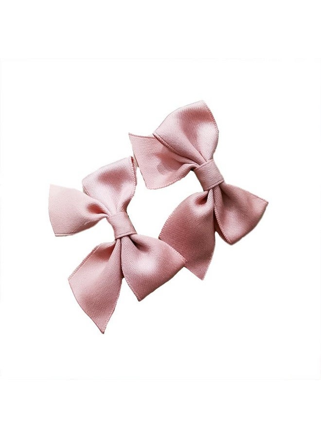 Guqqeuc Bow Hair Clips For Girls Pink Hair Bow Barrettes For Little Girls Cute Hair Accessories For Girls 2Pcs Bowknot Hair Clip - Image 2