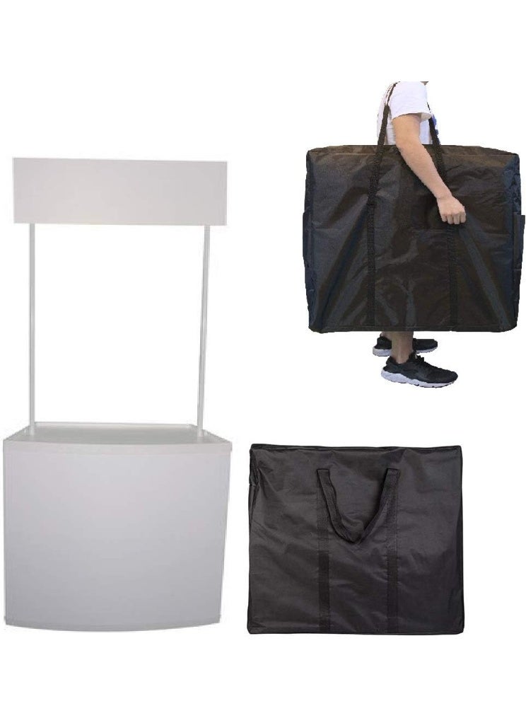 PROMO Marketing Promo Table Sales Counter Top for Store and Exhibitions, Display Stand - Plain [Plastic, White] - Image 2