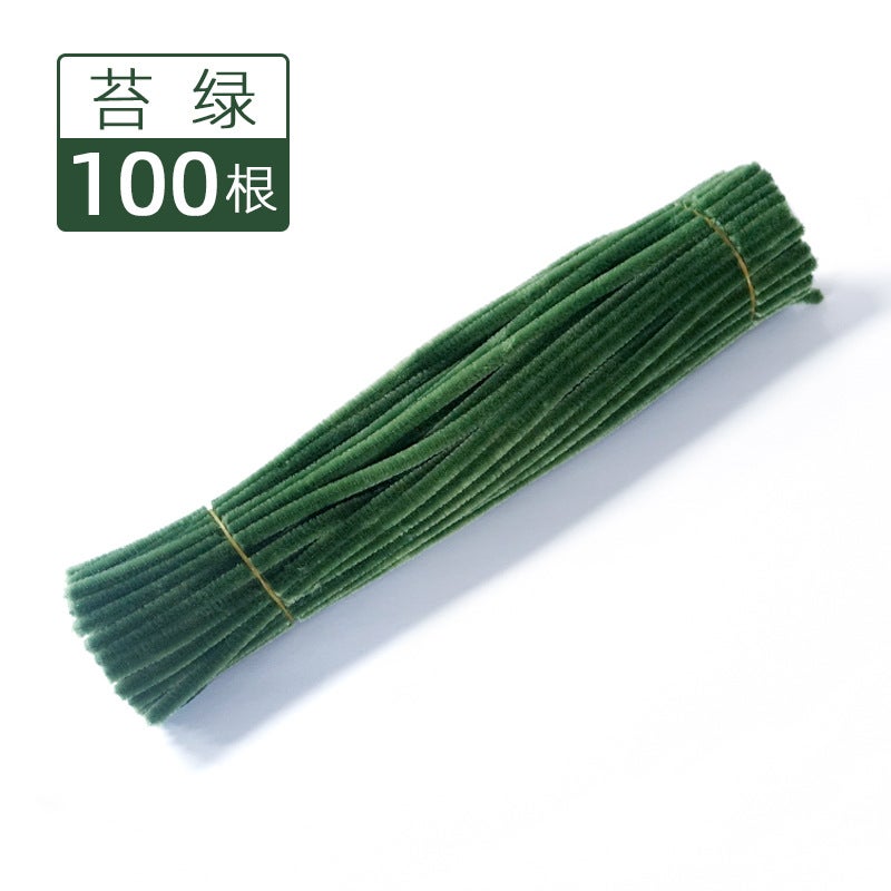 [] Macaron Wool Root Twist Bar Bouquet Handmade Diy Material Bag Encryption Color Wool - Image 1