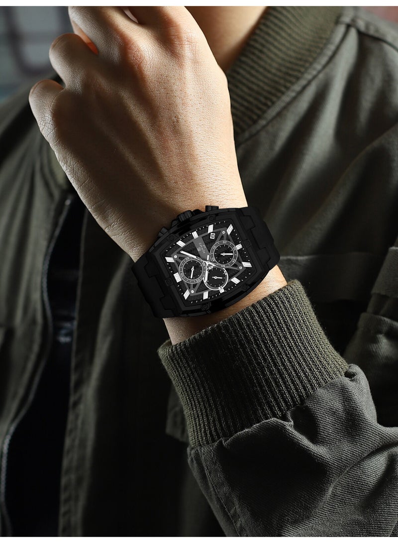 REWARD Men's Watch, Silicone Band Waterproof Lumious Quartz Fashion Business Analog Wrist Watch - Image 5