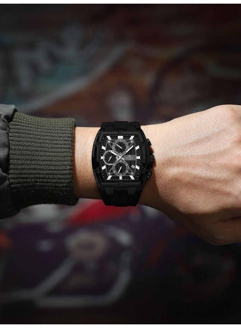 REWARD Men's Watch, Silicone Band Waterproof Lumious Quartz Fashion Business Analog Wrist Watch - Image 4