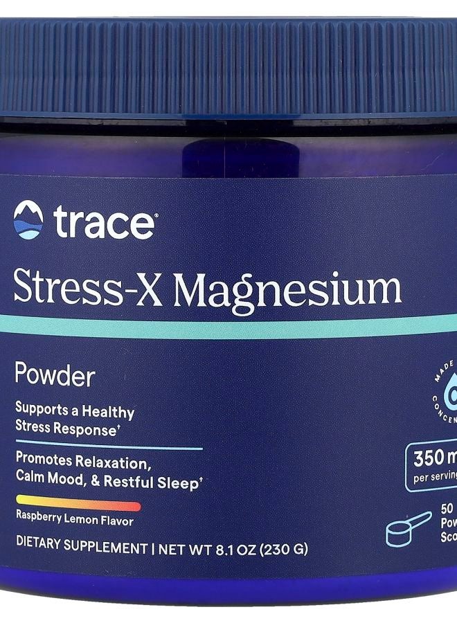 TRACE Stress-X Magnesium Powder Raspberry Lemon 8.1 oz (230 g) - Image 1