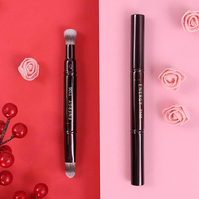 ENERGY bignsmall 2in1 Foundation Brush Concealer Brush Makeup Brush for Liquid Cream Powder Makeup Gift for Her Gift for Woman