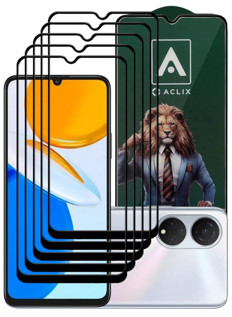 ACLIX 5 Pieces Antistatic ESD Dustproof Premium Quality High Definition Tempered Glass Screen Protector Designed For Honor X7 - Image 1