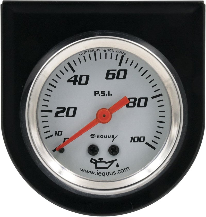 5244 2" Mechanical Oil Pressure Gauge, White