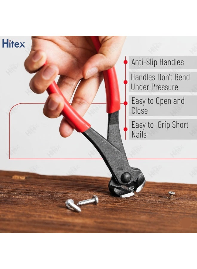 Hitex Giffex End Cutting Plier – Chrome Vanadium Steel | Heavy Duty Nipper Pliers for Cutting Nails, Wires, Guitar Frets & Bolts | Carpenter, Guitar Making, Electrician & Construction Tool (6") - Image 4
