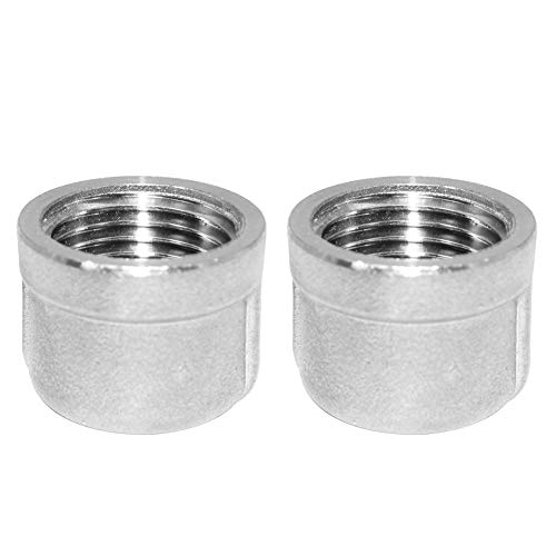 Beduan Stainless Steel Pipe Cap, 1/2" NPT Female Pipe Plug Socket Fitting(Pack of 2) - Image 3