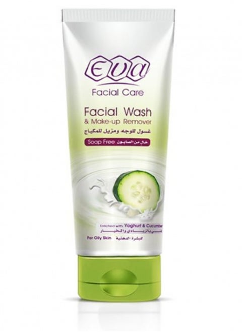 Eva Facial Wash Make Up Remover Enriched With Yogurt Cucumber 150 ml
