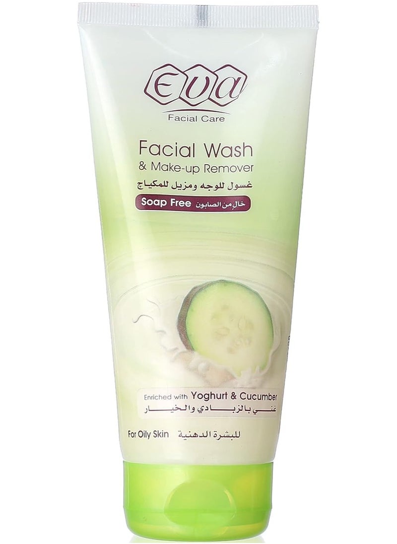 Eva - Eva Facial Wash Make Up Remover Enriched With Yogurt Cucumber 150 ml - Image 1