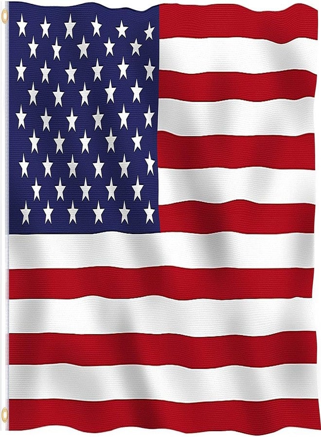 TONOS 5x3 Ft American Outdoor Flag US Flag Bright Color and UV Fade Proof Canvas Header and Double Stitched - USA Flags with Brass Grommets - Image 1